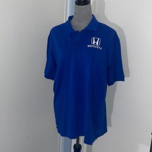 Blue Honda Polo Shirt. Size Medium.